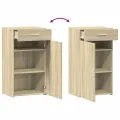 Buffet chêne sonoma 50x42,5x93 cm bois d'ingénierie
