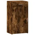 Buffet chêne fumé 50x42,5x93 cm bois d'ingénierie