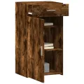 Buffet chêne fumé 50x42,5x93 cm bois d'ingénierie
