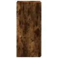 Buffet chêne fumé 50x42,5x93 cm bois d'ingénierie