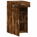 Buffet chêne fumé 50x42,5x93 cm bois d'ingénierie