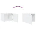 Armoire murale blanc 50x42,5x40 cm bois d'ingénierie