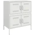Buffet blanc 68x39x79 cm acier