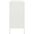 Buffet blanc 68x39x79 cm acier