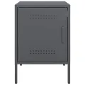 Tables de chevet 2 pcs anthracite 36x39x50,5 cm acier