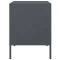 Tables de chevet 2 pcs anthracite 36x39x50,5 cm acier