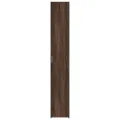 Buffet haut chêne marron 30x42,5x185 cm bois d'ingénierie
