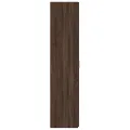 Buffet haut chêne marron 30x42,5x185 cm bois d'ingénierie