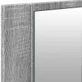 Armoire à miroir à LED de bain gris sonoma 100x12x45 cm