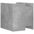 Table de chevet gris béton 45x50x50 cm bois d’ingénierie