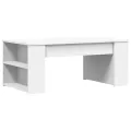 Table basse blanc 102x55x42 cm bois d'ingénierie