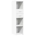 Buffet haut blanc 30x42,5x124 cm bois d'ingénierie