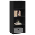 Buffet haut noir 50x41x124 cm bois d'ingénierie