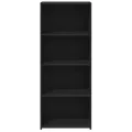 Buffet haut noir 50x41x124 cm bois d'ingénierie