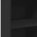 Buffet haut noir 50x41x124 cm bois d'ingénierie