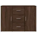 Buffet chêne marron 90,5x29,5x65 cm bois d'ingénierie