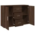 Buffet chêne marron 90,5x29,5x65 cm bois d'ingénierie