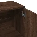 Buffet chêne marron 90,5x29,5x65 cm bois d'ingénierie