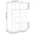 Buffet haut chêne sonoma 80x42,5x124 cm bois d'ingénierie