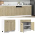 Armoire de plancher tiroir Chêne sonoma 80x46x81,5 cm Aggloméré