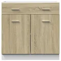 Armoire de plancher tiroir Chêne sonoma 80x46x81,5 cm Aggloméré