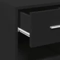 Buffet noir 30x42,5x93 cm bois d'ingénierie