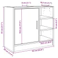 Armoire de lavabo blanc 63x29x55 cm bois d'ingénierie