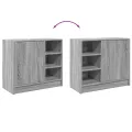 Armoire d'évier sonoma gris 63x29x55 cm bois d'ingénierie
