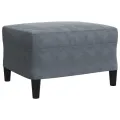 Ensemble de canapés 4 pcs avec coussins et traversins velours