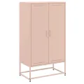 Buffet haut rose 68,5x38,5x123,5 cm acier