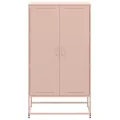 Buffet haut rose 68,5x38,5x123,5 cm acier