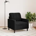 Fauteuil Noir 60 cm Velours