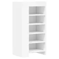 Armoire à chaussures blanc 52x37,5x100 cm bois d'ingénierie