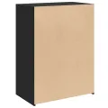 Buffet noir 70x41x93 cm bois d'ingénierie