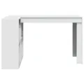 Bureau blanc 123,5x73,5x75 cm bois d'ingénierie