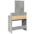 Coiffeuse avec LED gris béton 80x41x144,5 cm