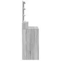 Coiffeuse avec LED sonoma gris 80x41x144,5 cm