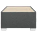 Cadre de lit sans matelas gris foncé 90x190 cm tissu