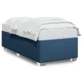 Cadre de lit sans matelas bleu 100x200 cm tissu