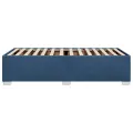 Cadre de lit sans matelas bleu 100x200 cm tissu