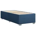 Cadre de lit sans matelas bleu 100x200 cm tissu