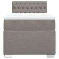 cadre de lit avec matelas Taupe 90x200 cm Tissu