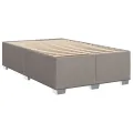 cadre de lit avec matelas Taupe 90x200 cm Tissu