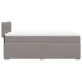 cadre de lit avec matelas Taupe 90x200 cm Tissu