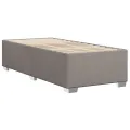 cadre de lit avec matelas Taupe 90x200 cm Tissu