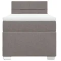 cadre de lit avec matelas Taupe 90x200 cm Tissu
