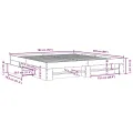 Cadre de lit sans matelas chêne sonoma 180x200 cm