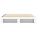 Cadre de lit sans matelas blanc 180x200 cm bois d'ingénierie