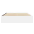 Cadre de lit sans matelas blanc 160x200 cm bois d'ingénierie