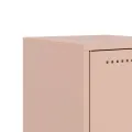 Table de chevet rose 36x38,5x43,5 cm acier